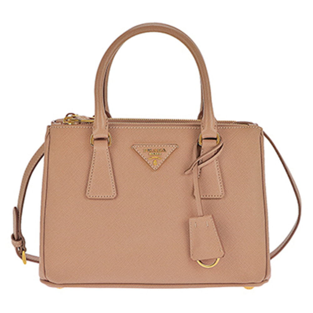 Prada 2-Way Bag Leather Cipria x Gold